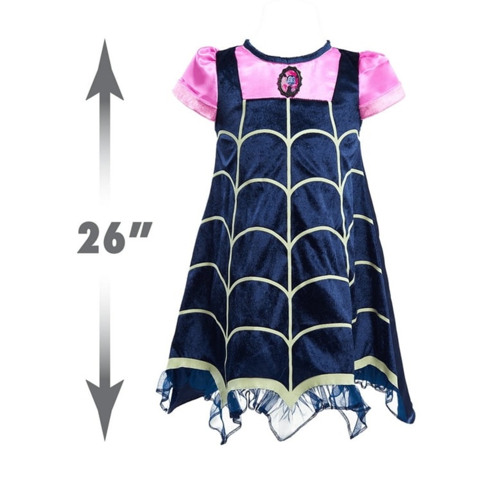 Disney Girls Costume Vampirina S 4-6x Glow in the Dark Fantasy Play Dress Only